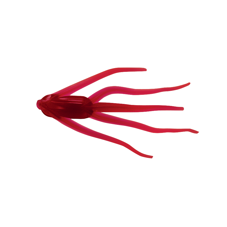 Clam Maki Water Spider soft plastic bait in Red