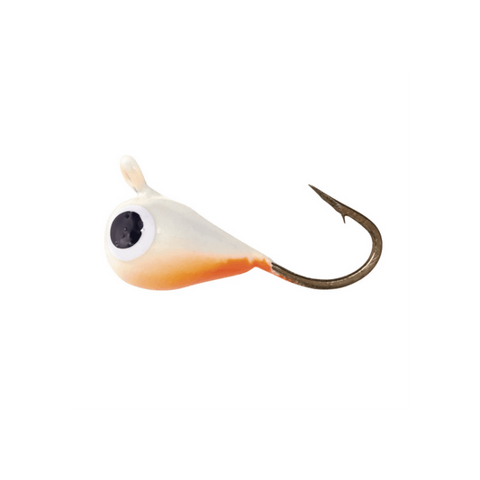 Eagle Claw Lazer Sharp Arctic Tungsten Ice Jig - Pearl Orange, 1/12 oz, size 10