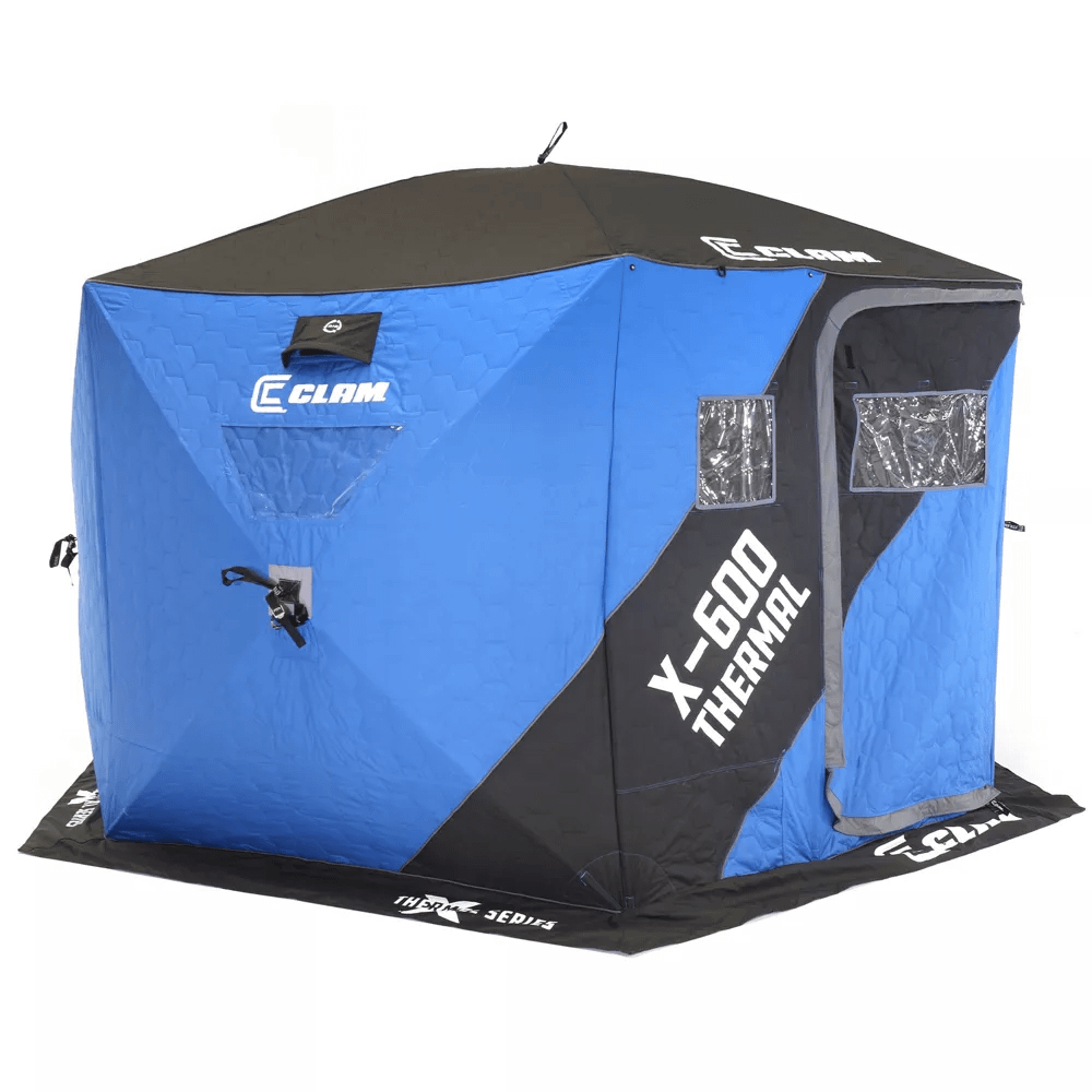 Clam X-600 Thermal 6-Sided Hub Ice Fishing Shelter
