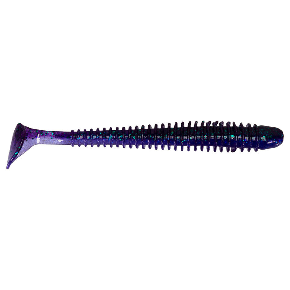 Keitech Swing Impact paddle tail swimbait in Junebug