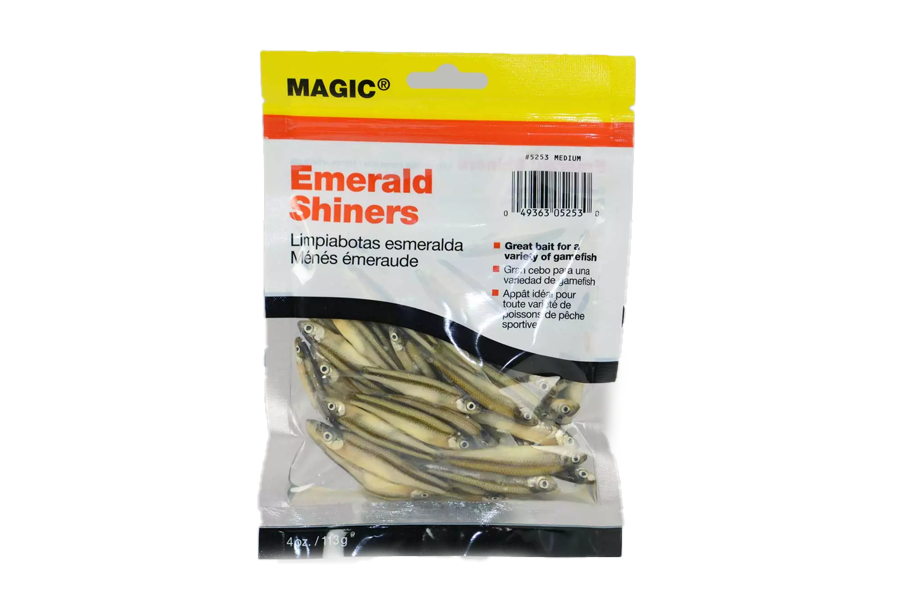 Magic Products 5253 Medium Preserved Emerald Shiner Minnows, 4 oz bag