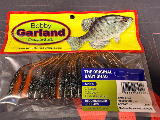 Bobby Garland Baby Shad 2 inch Soft Plastic 18 pack - Crappie & Panfish Bait