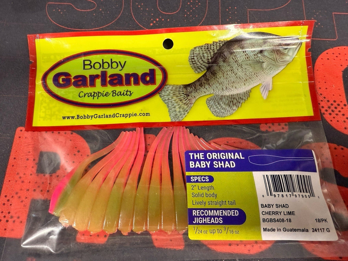 Bobby Garland Baby Shad 2 inch Soft Plastic 18 pack - Crappie & Panfish Bait